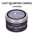 New Moon Crystal Soy Candle — Black Tin with Crystal Chips
