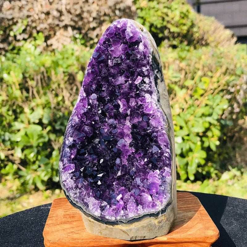Natural Amethyst Cluster — Raw Healing Crystal for Home & Altar Decor