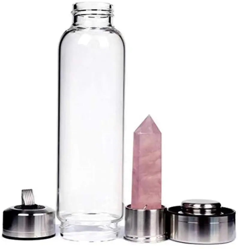 Crystal Gem Water Bottle — Infused with Natural Healing Energy