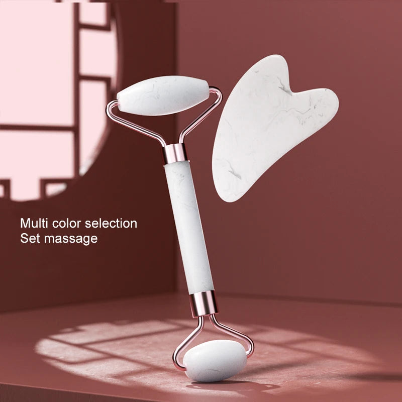 Crystal Resin Face Roller — Facial Massage & Gua Sha Skincare Tool