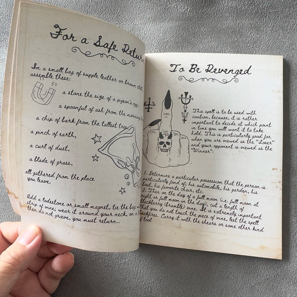 Witchcraft Spells Bundle — 49 Spell Cards & Handwritten Book of Shadows