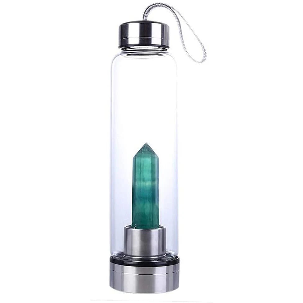 Crystal Gem Water Bottle — Infused with Natural Healing Energy