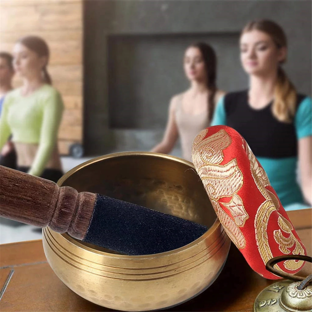 Tibetan Singing Bowl Set — Sound Healing for Meditation & Stress Relief