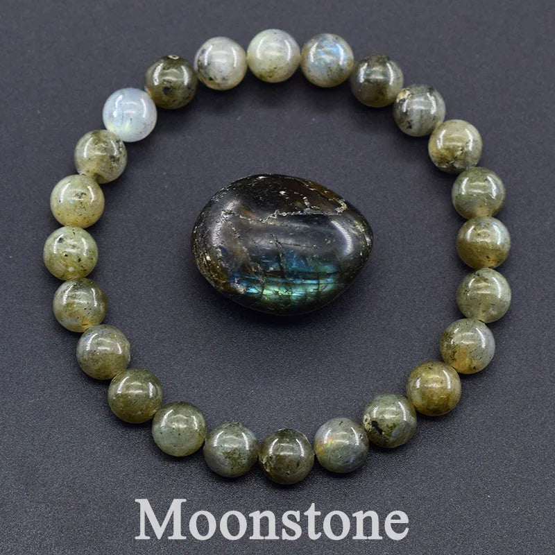 Reiki Crystal Beads Bracelet — Lapis Lazuli, Amethyst & Tiger Eye