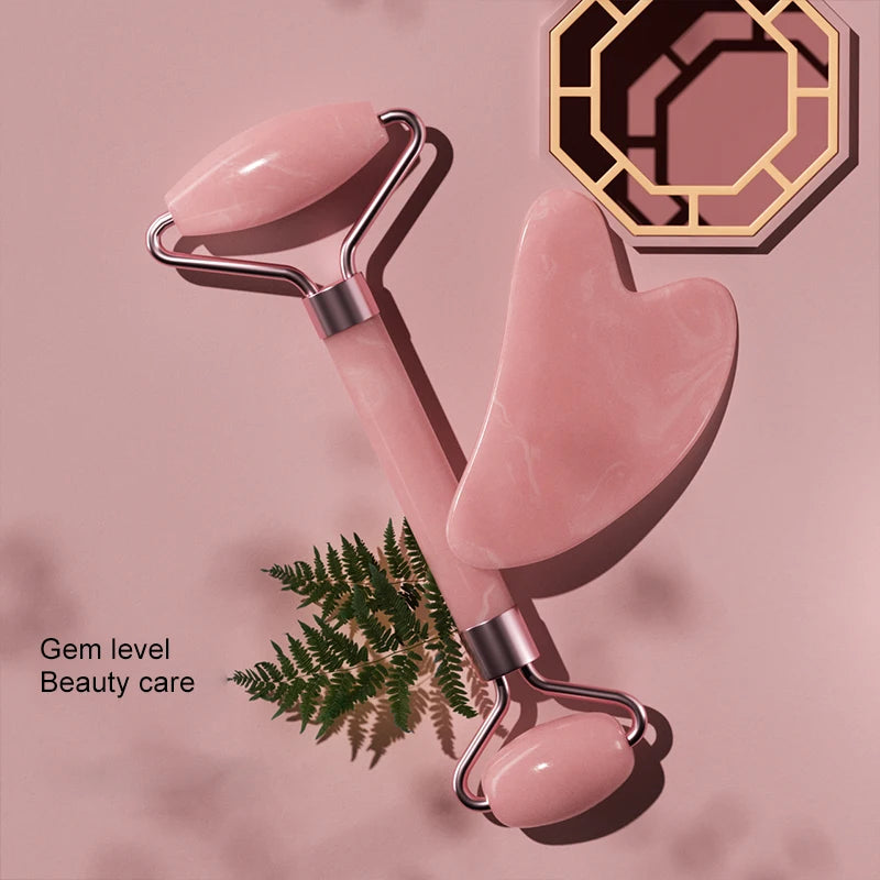 Crystal Resin Face Roller — Facial Massage & Gua Sha Skincare Tool
