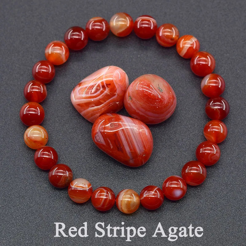 Reiki Crystal Beads Bracelet — Lapis Lazuli, Amethyst & Tiger Eye