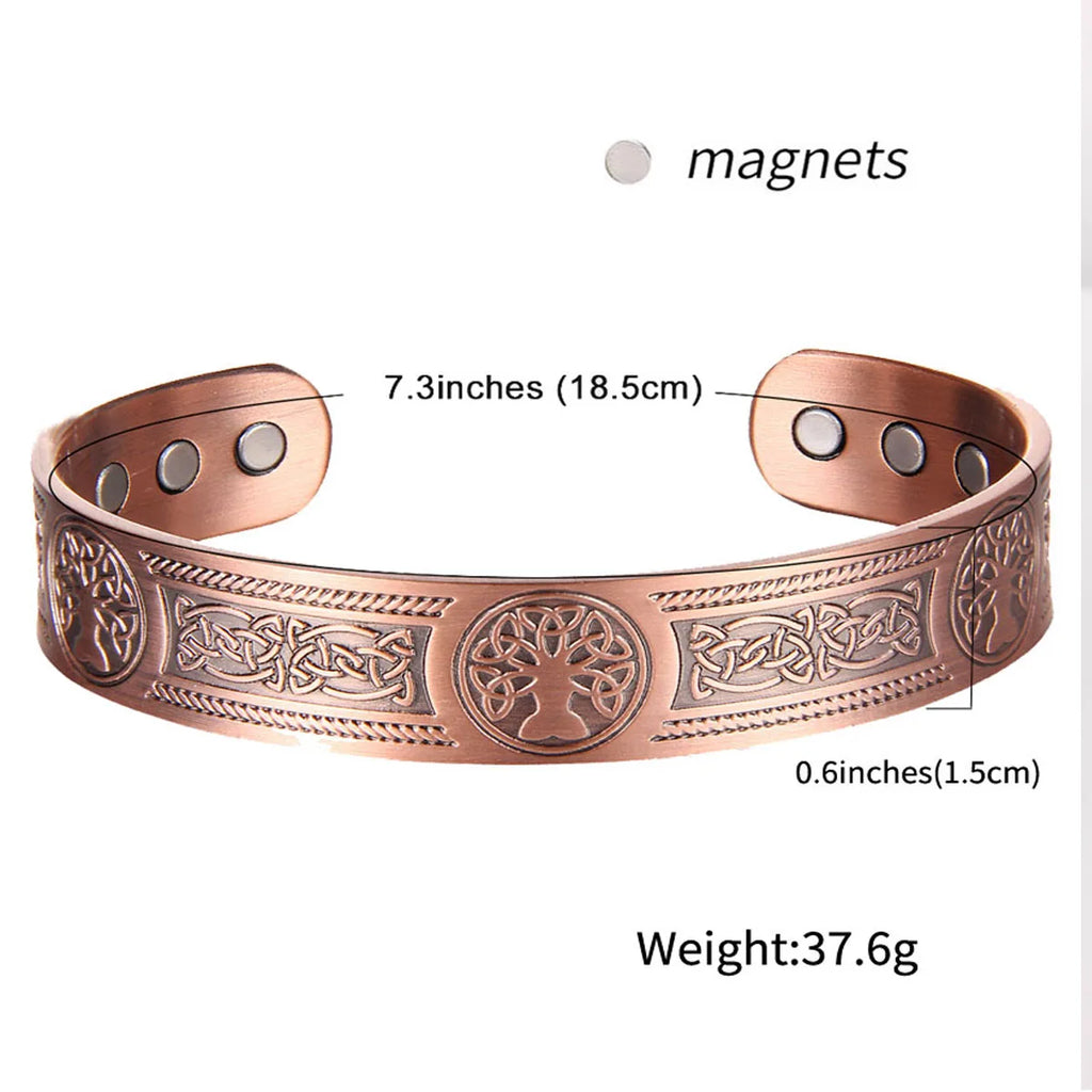 Pure Copper Magnetic Bracelet — Ultra Strength Healing & Wellness Cuff