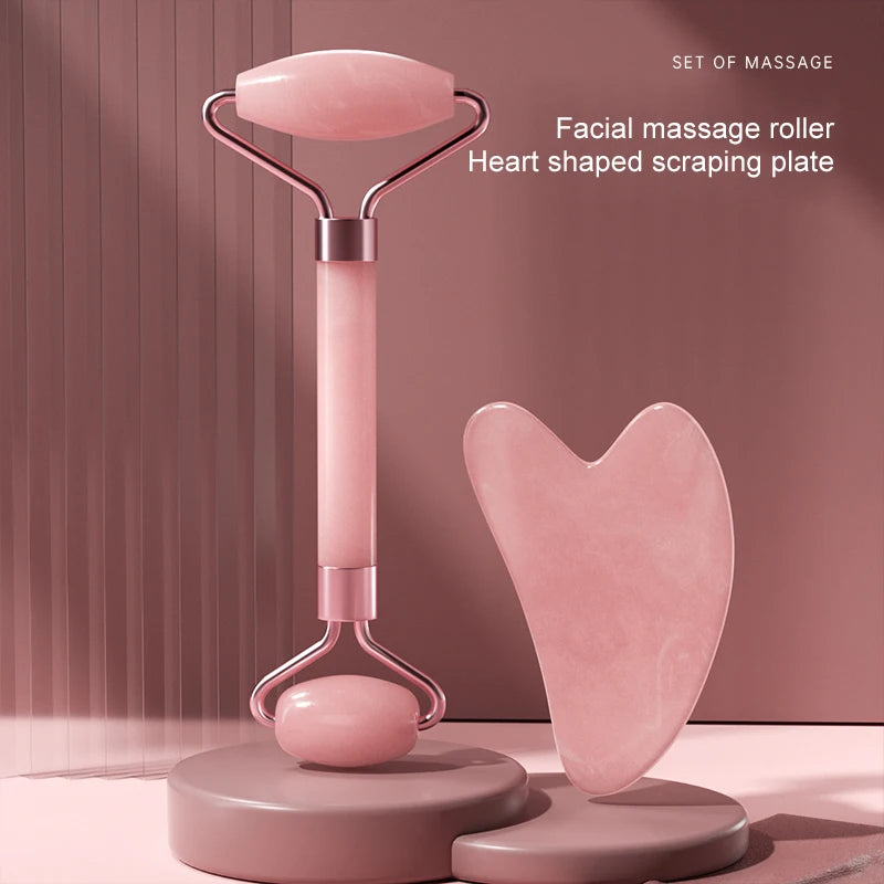 Crystal Resin Face Roller — Facial Massage & Gua Sha Skincare Tool