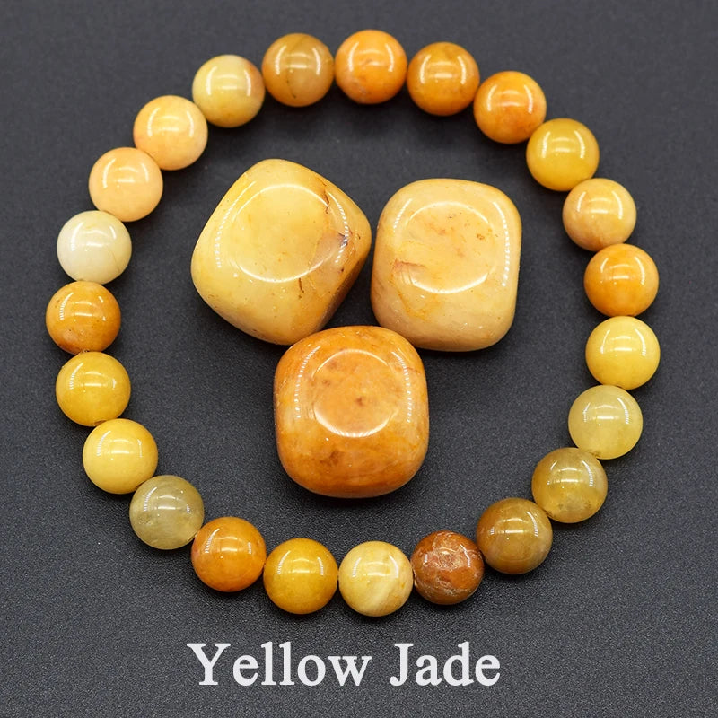 Reiki Crystal Beads Bracelet — Lapis Lazuli, Amethyst & Tiger Eye
