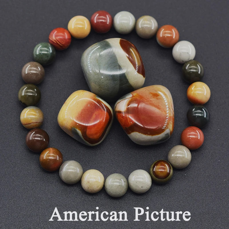 Reiki Crystal Beads Bracelet — Lapis Lazuli, Amethyst & Tiger Eye