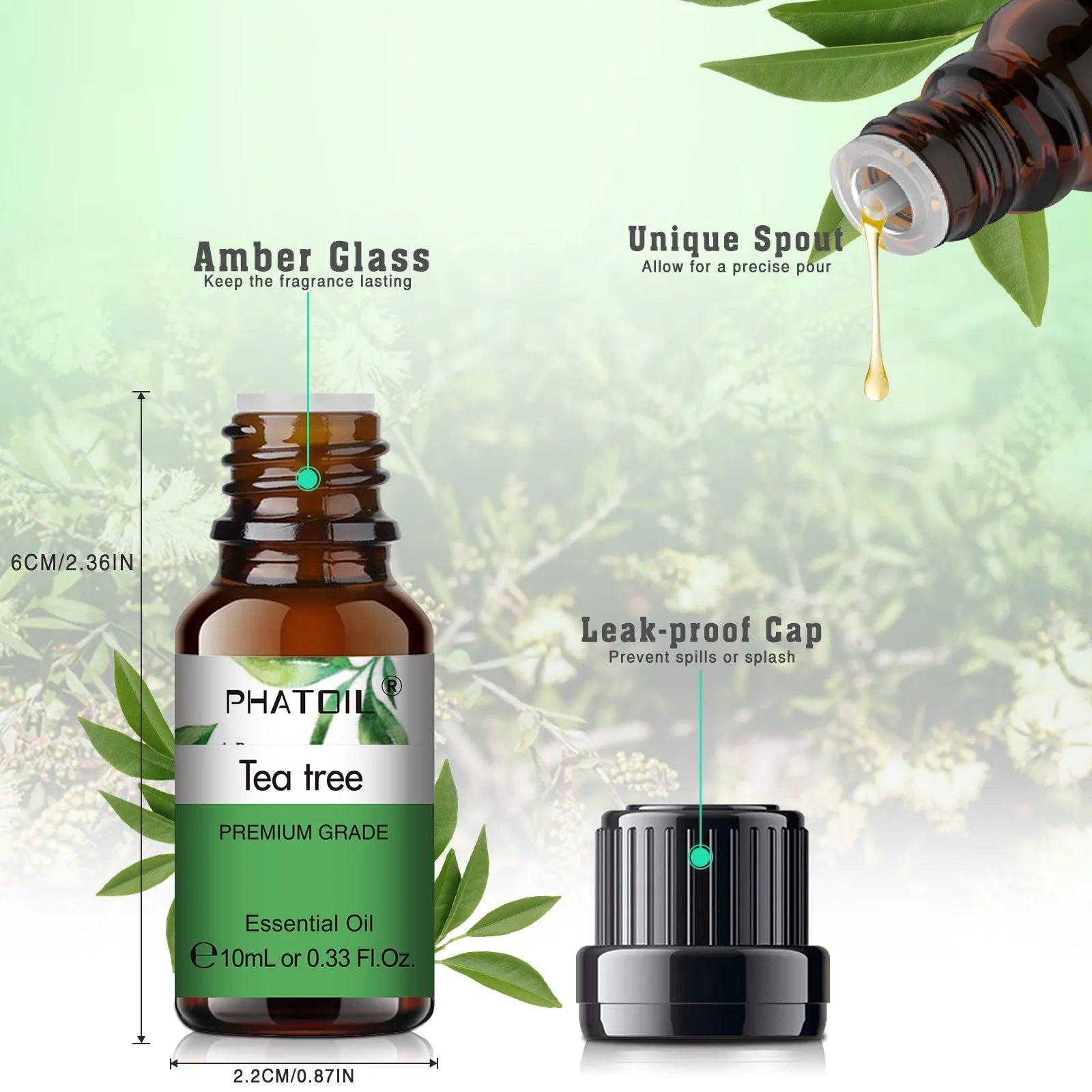 Pure Essential Oil Set — 6 x 10ml Aromatherapy Oils for Diffuser & Rituals