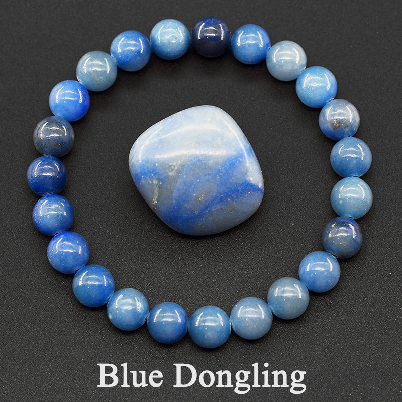 Reiki Crystal Beads Bracelet — Lapis Lazuli, Amethyst & Tiger Eye