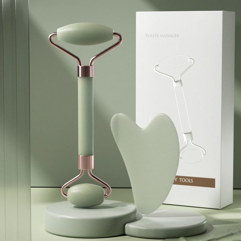 Crystal Resin Face Roller — Facial Massage & Gua Sha Skincare Tool