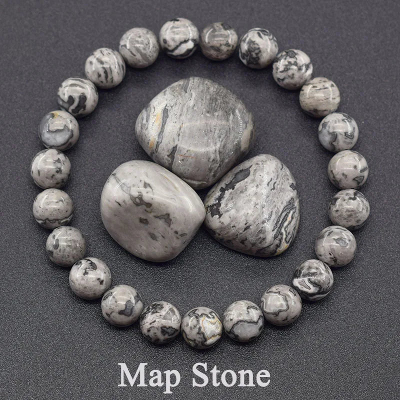 Reiki Crystal Beads Bracelet — Lapis Lazuli, Amethyst & Tiger Eye