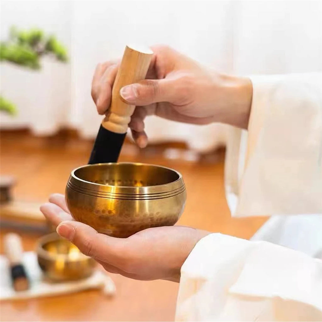 Tibetan Singing Bowl Set — Sound Healing for Meditation & Stress Relief