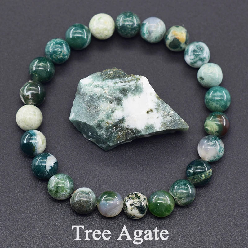 Reiki Crystal Beads Bracelet — Lapis Lazuli, Amethyst & Tiger Eye