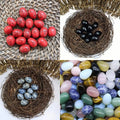 Mini Crystal Egg Set — 20 Polished Tumbled Healing Stones