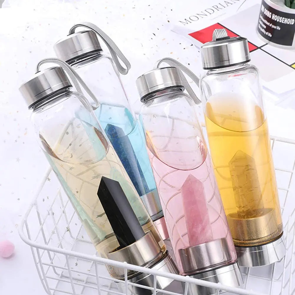 Crystal Gem Water Bottle — Infused with Natural Healing Energy