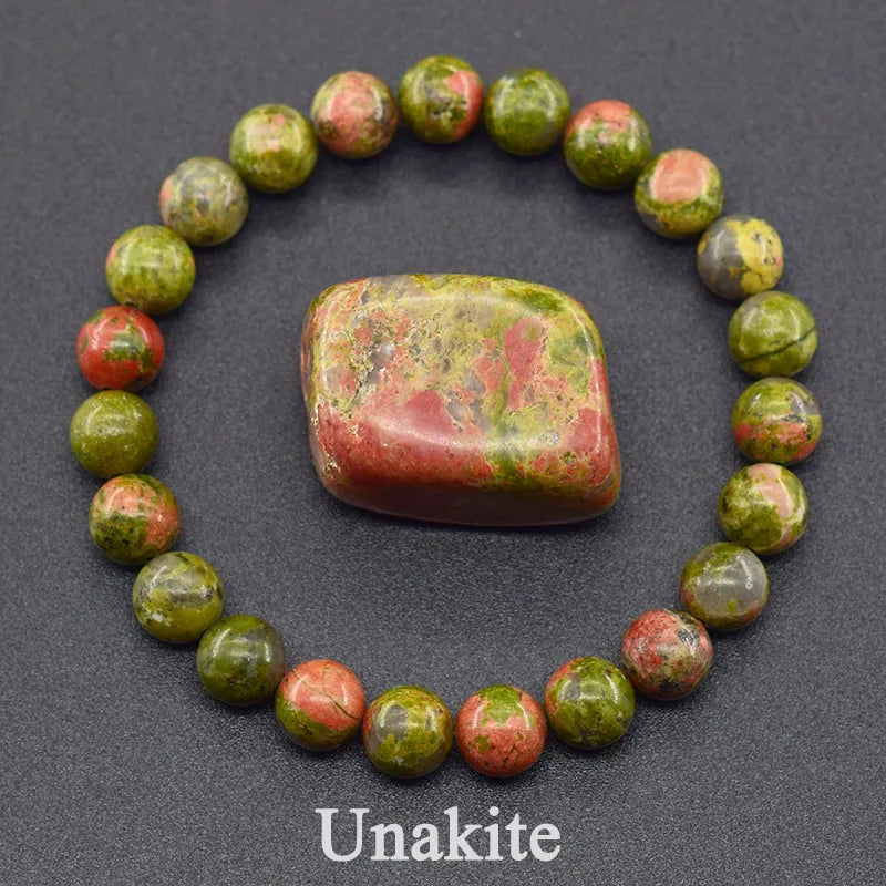 Reiki Crystal Beads Bracelet — Lapis Lazuli, Amethyst & Tiger Eye