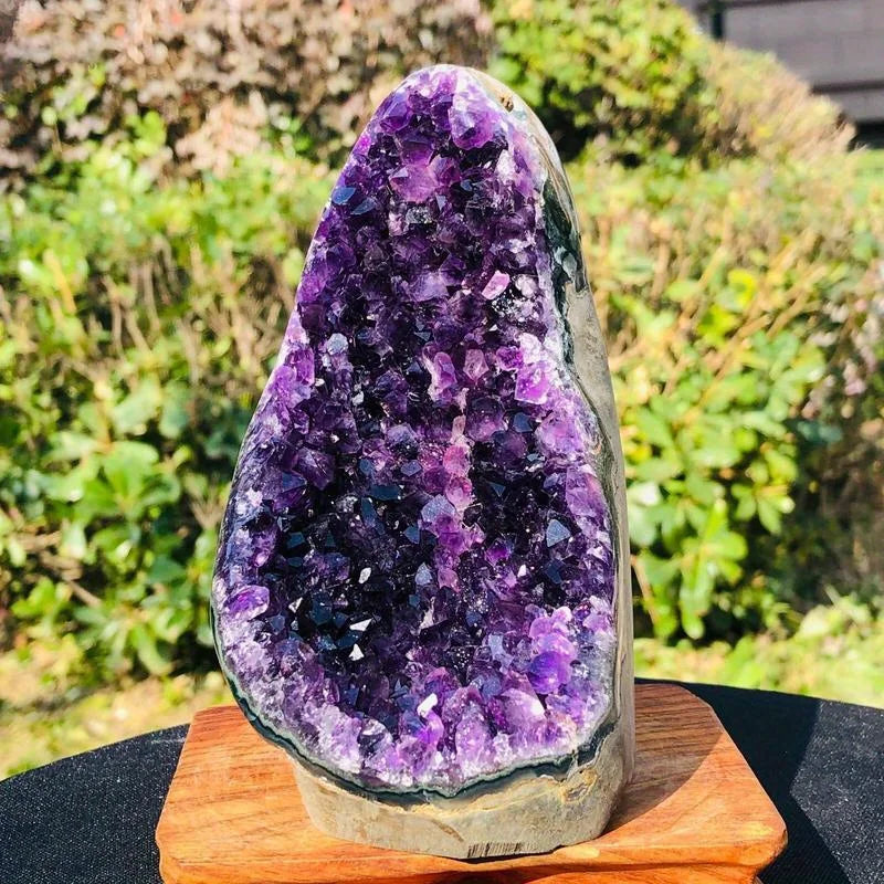 Natural Amethyst Cluster — Raw Healing Crystal for Home & Altar Decor