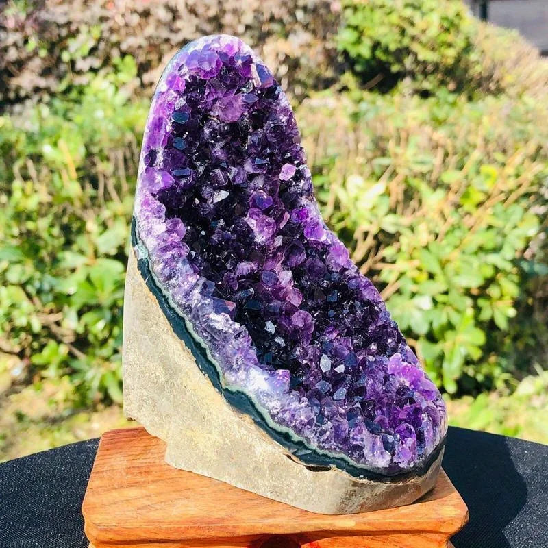 Natural Amethyst Cluster — Raw Healing Crystal for Home & Altar Decor
