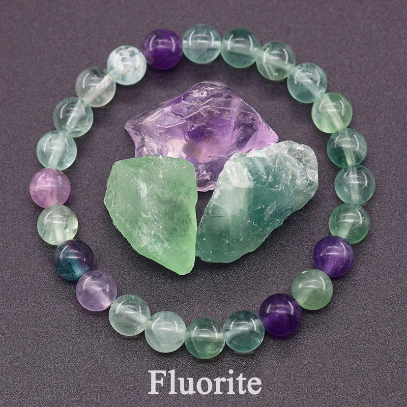 Reiki Crystal Beads Bracelet — Lapis Lazuli, Amethyst & Tiger Eye