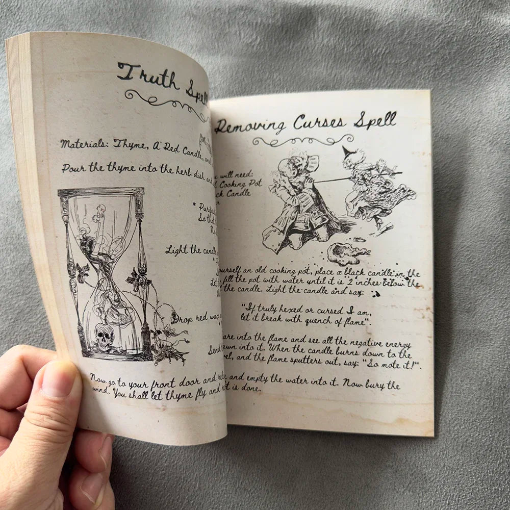 Witchcraft Spells Bundle — 49 Spell Cards & Handwritten Book of Shadows