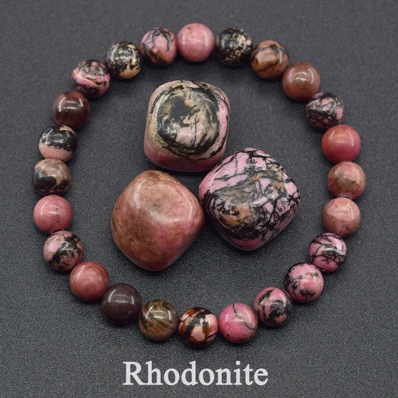 Reiki Crystal Beads Bracelet — Lapis Lazuli, Amethyst & Tiger Eye