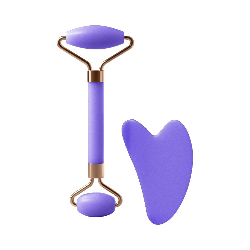 Crystal Resin Face Roller — Facial Massage & Gua Sha Skincare Tool